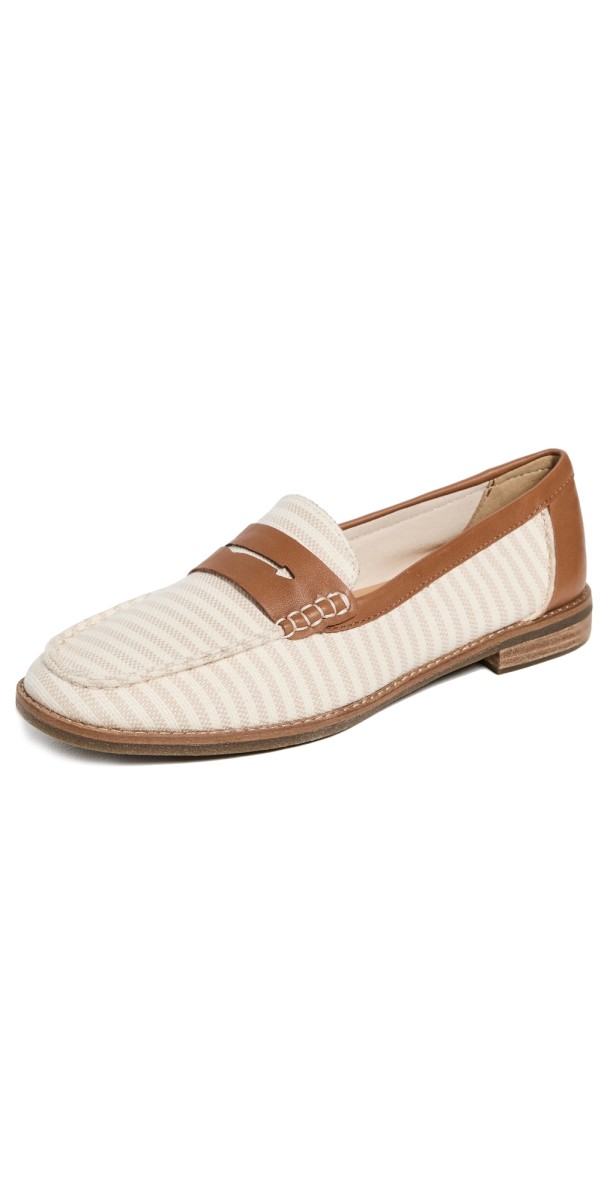 Sperry Seaport Penny Loafers White/Bone
