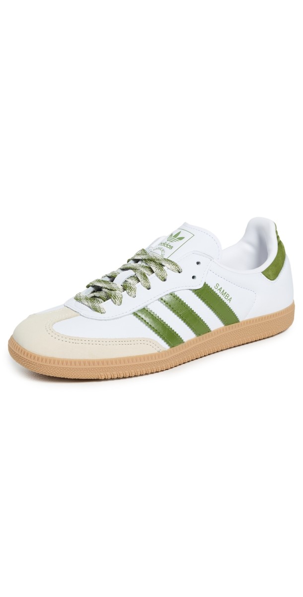 adidas Samba OG W Sneakers White/Tech Olive