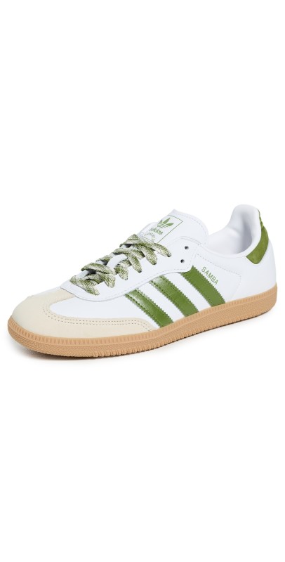 adidas Samba OG W Sneakers White/Tech Olive