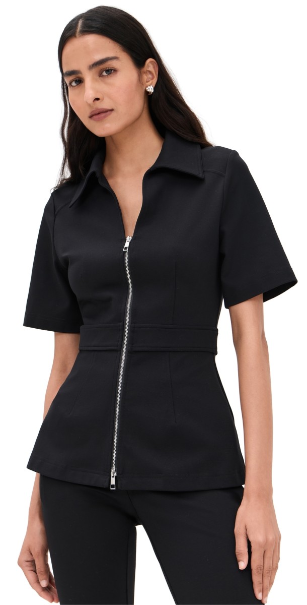 ALIGNE Cecile Ponte Top Black