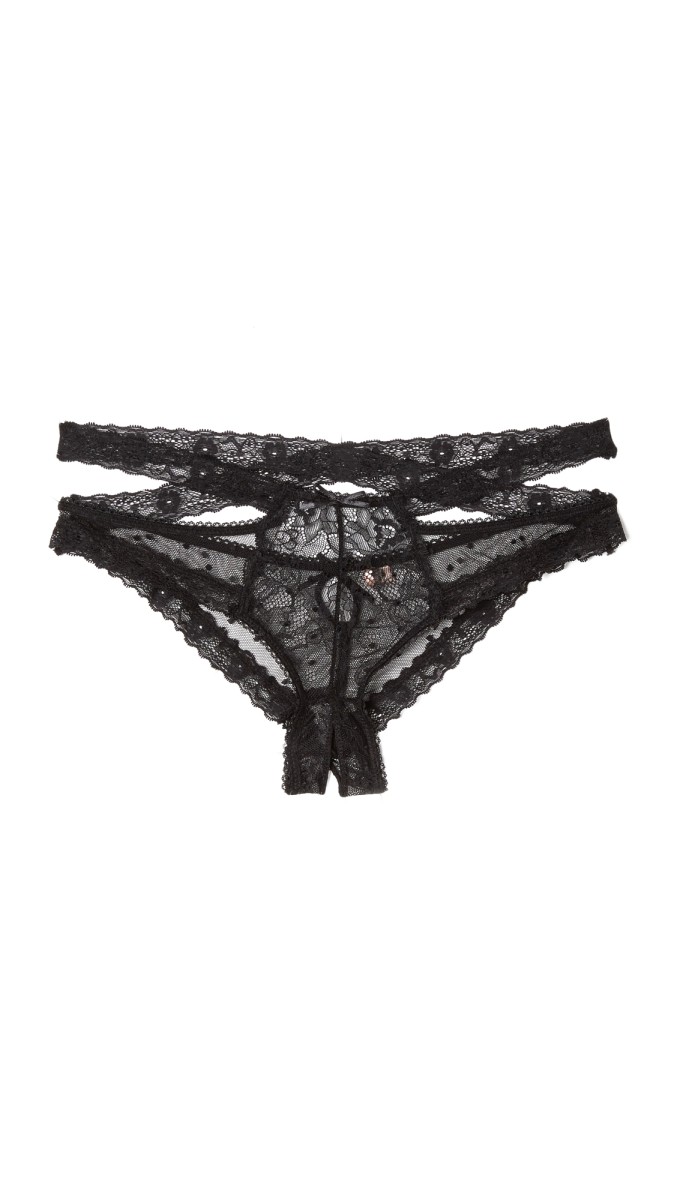 Honeydew Intimates Nichole Lace Hipster Panties Black