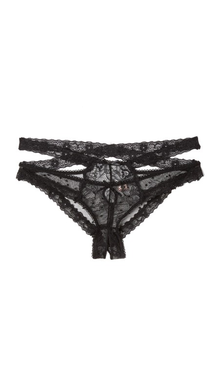 Honeydew Intimates Nichole Lace Hipster Panties Black