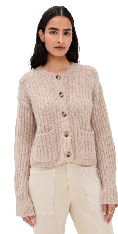 By Malene Birger Cierrou Rib Cardigan Cobblestone