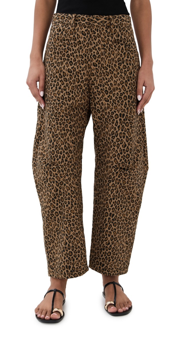 Nili Lotan Shon Pants Leopard Print