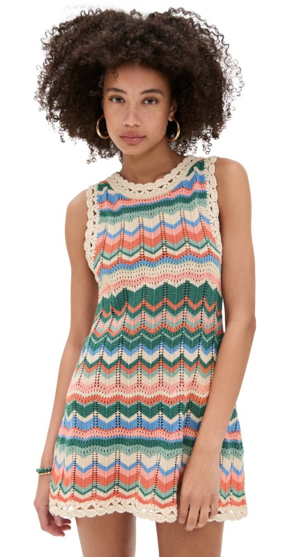 Free People Sandy Mae Mini Dress Original Combo