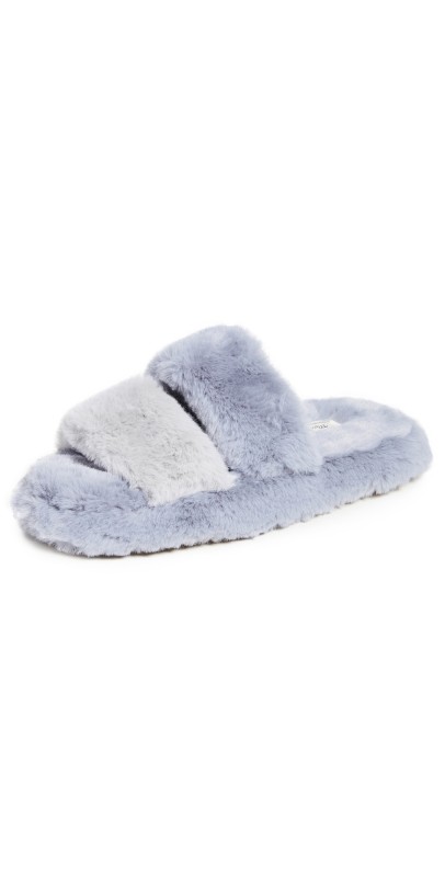 Madewell Two-Strap Scuff Slippers Dusty Pool Multi