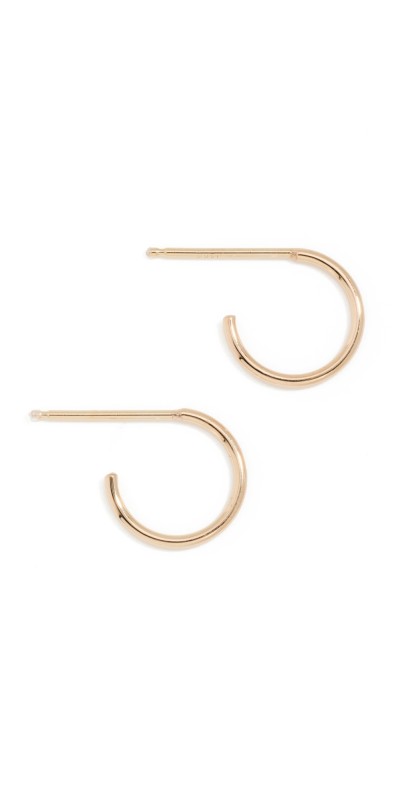 Zoe Chicco 14k Gold Tiny Huggie Hoops 14k Yellow Gold