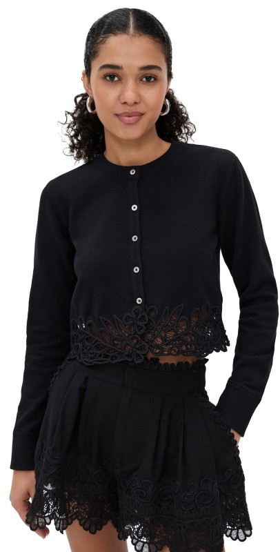 Sea Iyla Soutache Cardigan Black