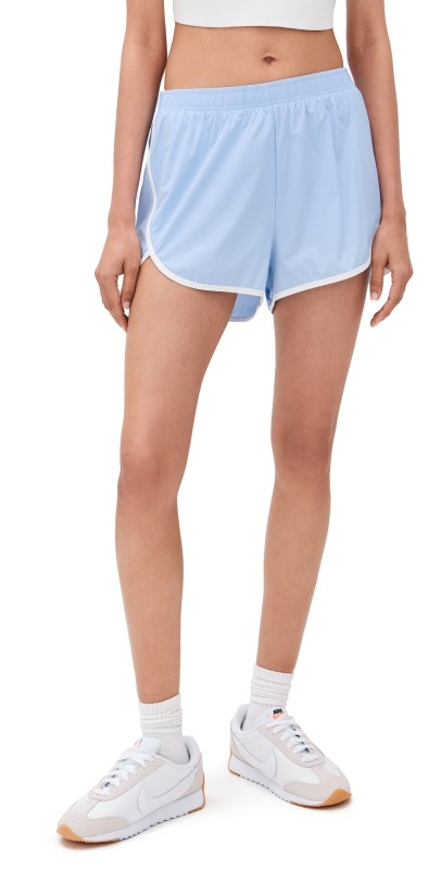 Splits59 Megan Woven Nylon Run Shorts Skylight