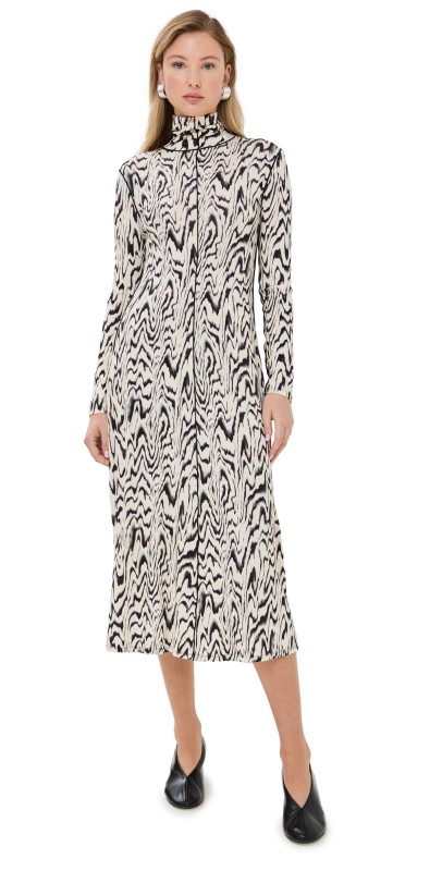 Proenza Schouler White Label Marion Dress Alabaster Multi