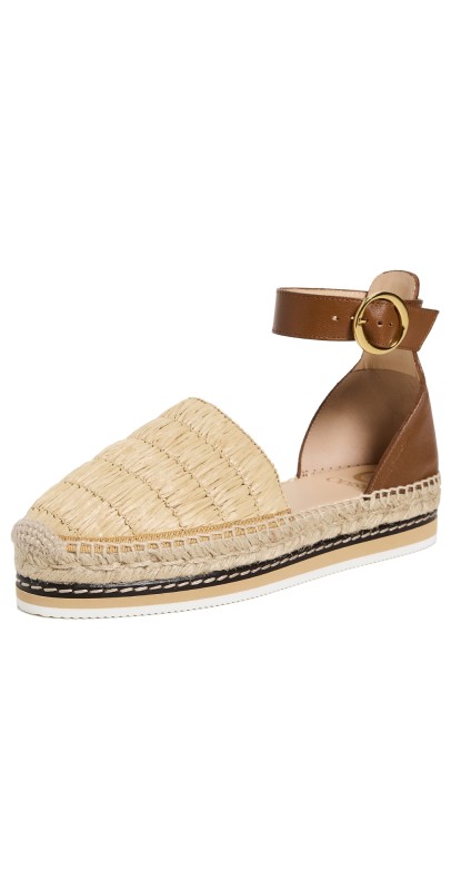 Odissì Lily Raffia Flat Espadrilles Natural