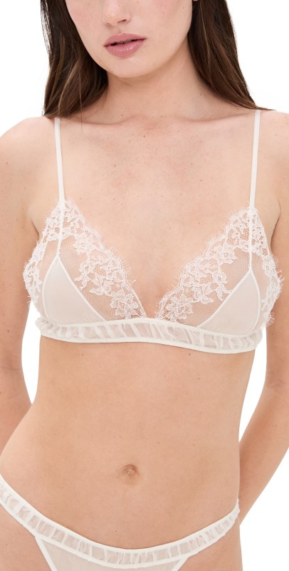 Kiki De Montparnasse Tetine Lace Soft Bra Ivory