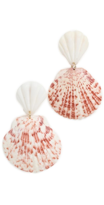 SHASHI Pelicano Earrings White/Pearl