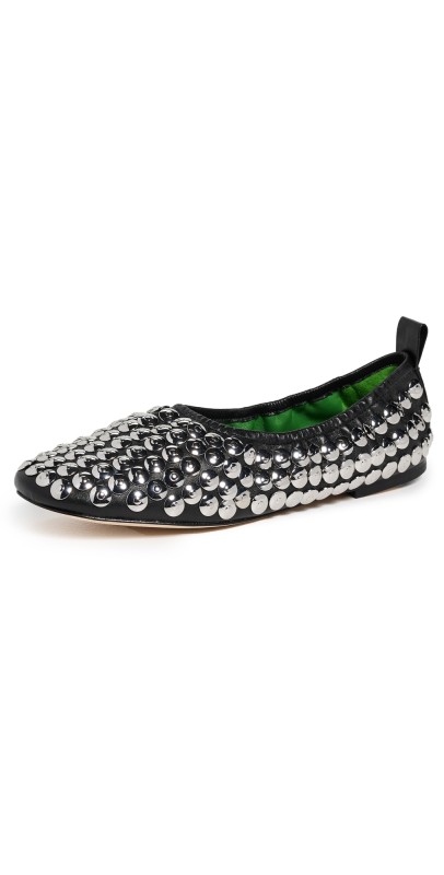 Tory Burch Studded Ballet Flats Perfect Black