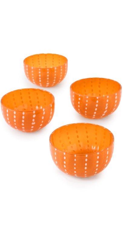 Zafferano Perle Bowl Set of 4 Orang