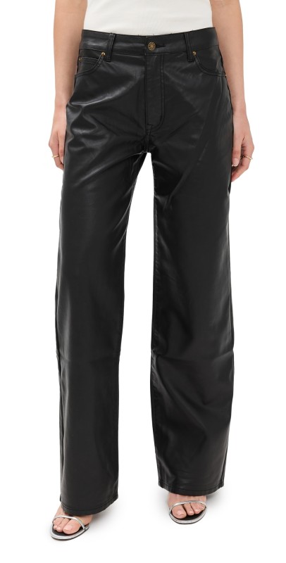 Lioness Top Model Faux Leather Pants ONYX