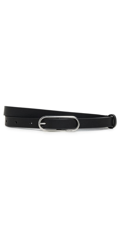 rag & bone Baby Rounded Rebound Belt Black