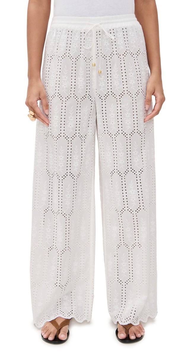 Kivari Jordan Pants White Broidery