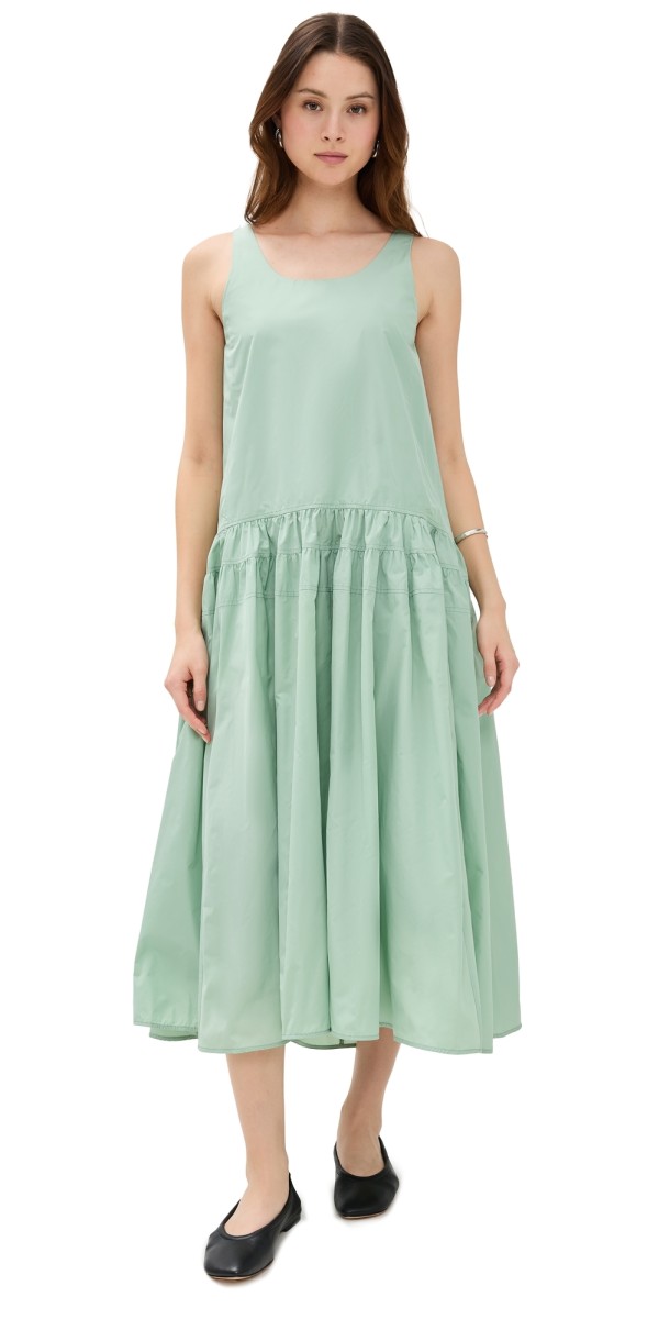 MEIMEIJ Sleeveless Taffeta Dress Menta