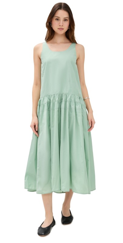 MEIMEIJ Sleeveless Taffeta Dress Menta