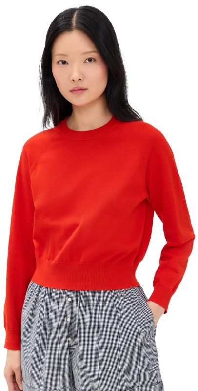 THE GREAT. The Crew Neck Sweater Tart