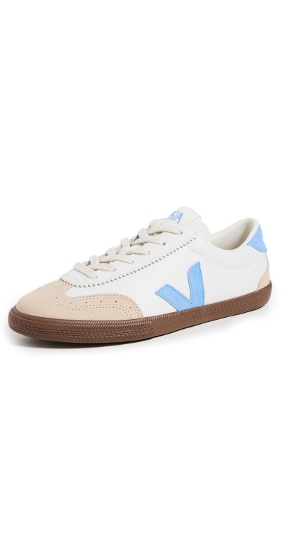 Veja Volley O. T. Leather Sneakers White/Aqua/Bark