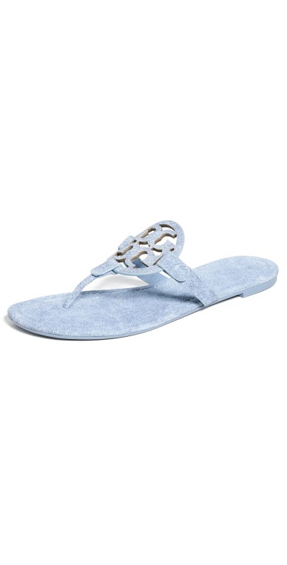 Tory Burch Miller Sandals Blue Cloud