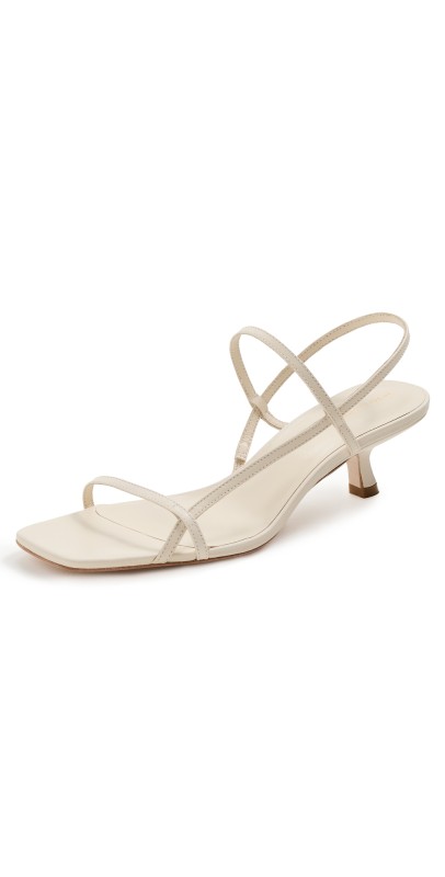 Reformation Serenity Bare Sandals Almond Leather