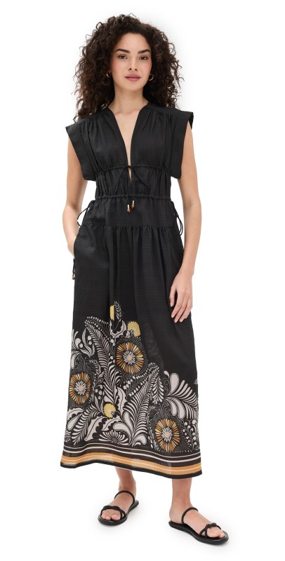 Sabina Musayev Oria Dress Black Print