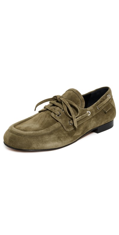 Proenza Schouler Deck Shoes In Kidsuede Moss