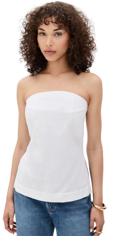 Joe's Jeans The Mariel Strapless Top White