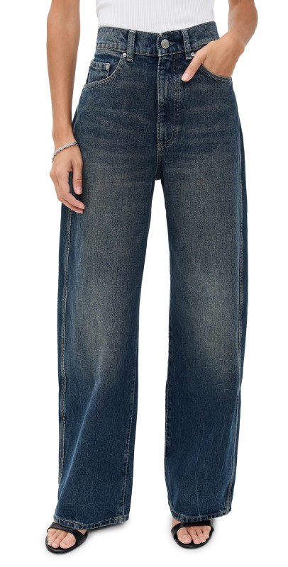 DL1961 Taylor Relaxed Barrel High Rise Jeans Tinted Dark (Original '61)