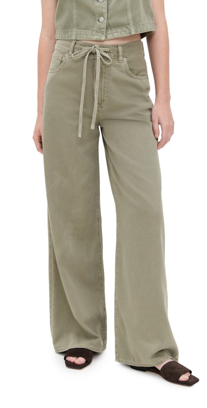 Madewell Tencel Drawstring Jeans Sagebrush