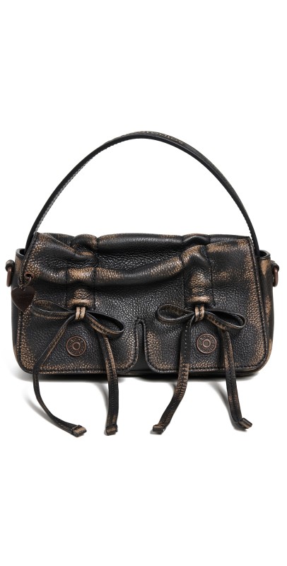 Acne Studios Multipocket Micro Vintage Bag Dark Brown/Beig