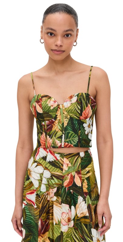 FARM Rio Botanical Forest Flower Top Botanical Forest Multicolor