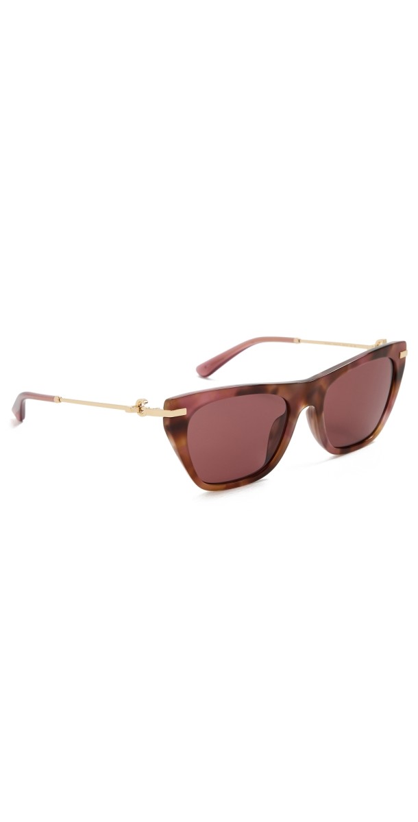 Dolce & Gabbana Cateye Sunglasses Havana Brow