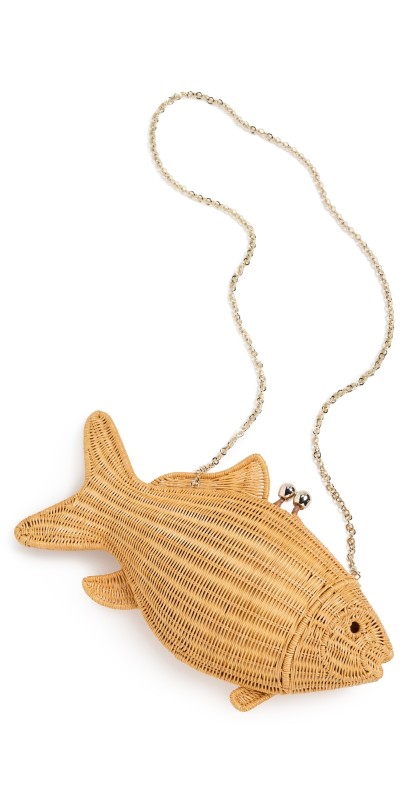 Serpui Theo Fish Clutch Toast