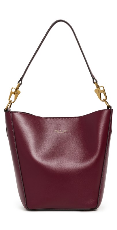 rag & bone Parker Bucket Bag Garnet