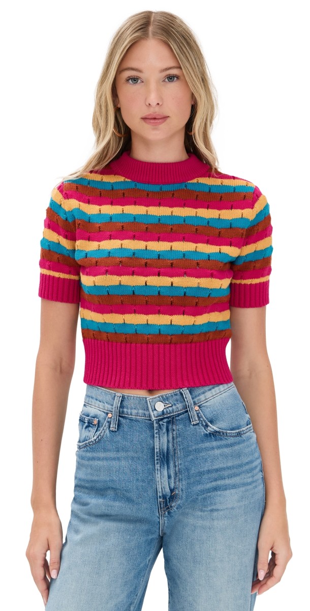 MOTHER The Mock 10 Sweater Laser Beam