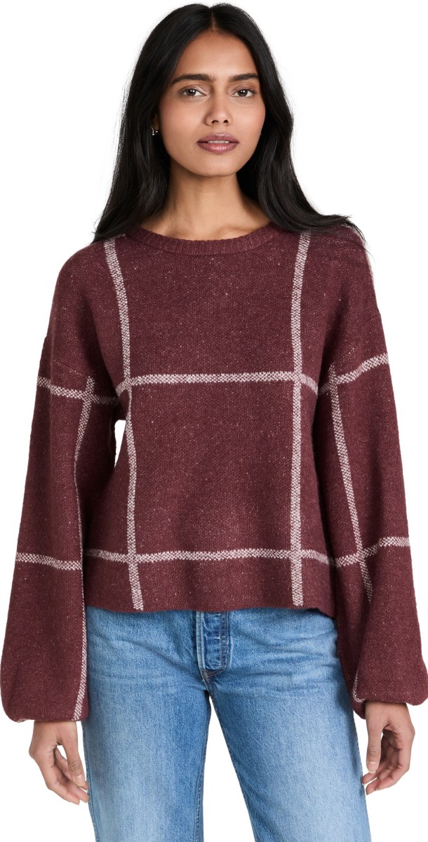 Z Supply Solange Sweater Crimson