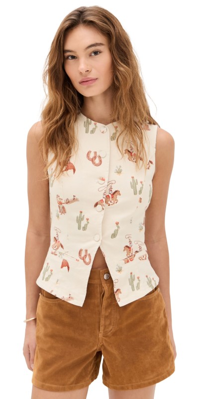 Bailey Rose Sleeveless Top Ecru