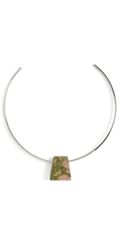 Ronny Kobo Bengali Necklace Cuff Silver and Turquois