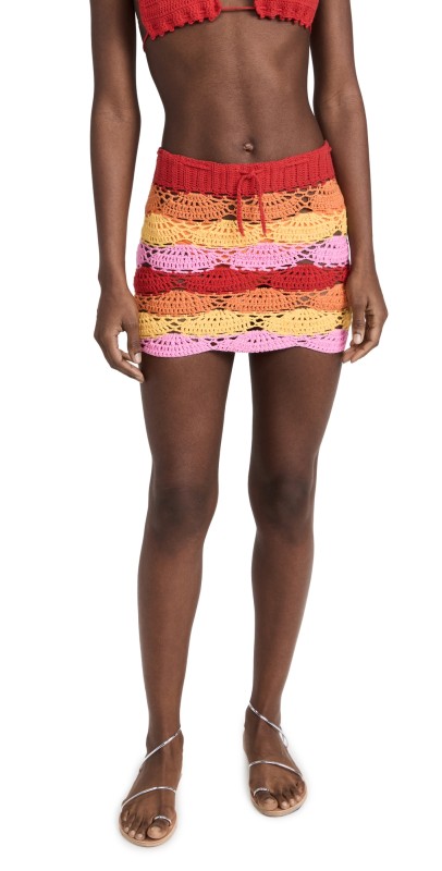 Elexiay Gaia Crochet Skirt Gaia Ombre