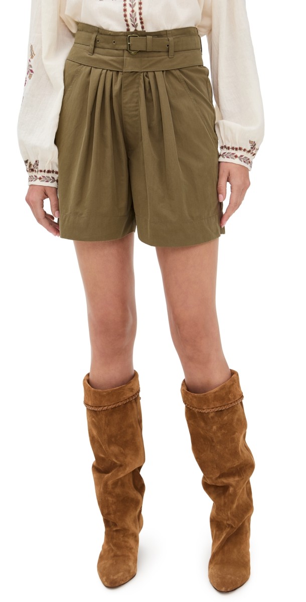 Isabel Marant Étoile Danica Shorts Khaki