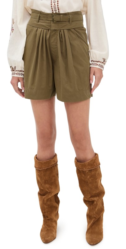Isabel Marant Étoile Danica Shorts Khaki