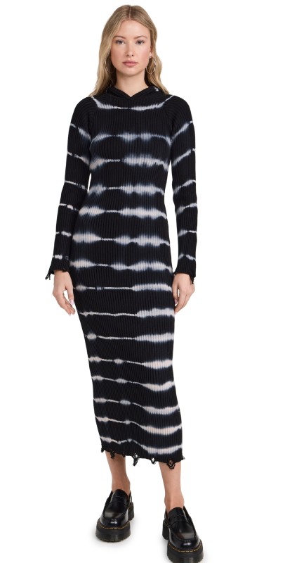 Ragged Priest Scorch Dress Black/Bleached