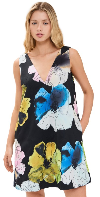 Stine Goya Mini Dress Watercolor Bloom