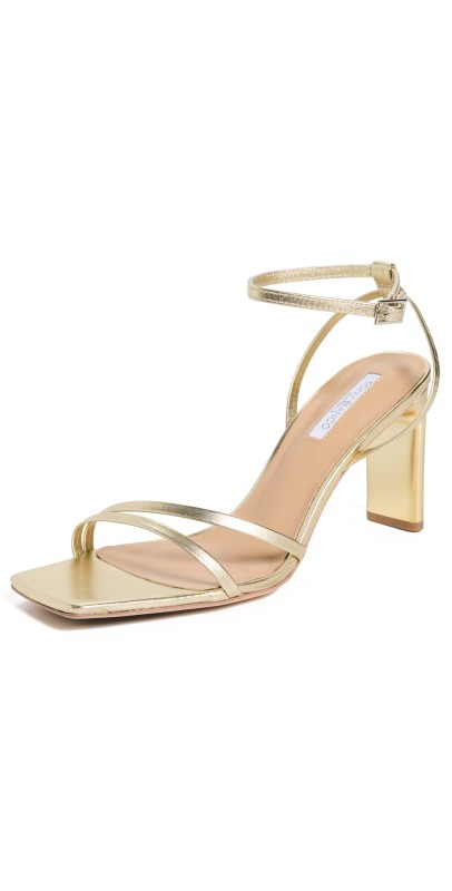 Tony Bianco Corso Sandals Gold Nappa Metallic