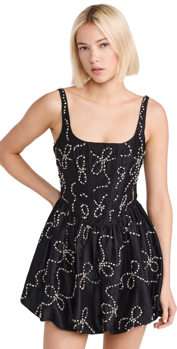 LoveShackFancy Brookhaven Dress Black