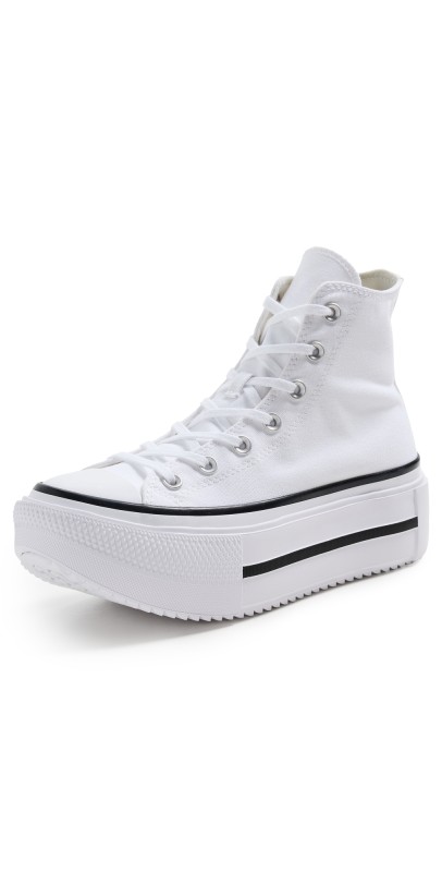 Converse Chuck Taylor All Star Lift Double Stack Sneakers White/Black/White